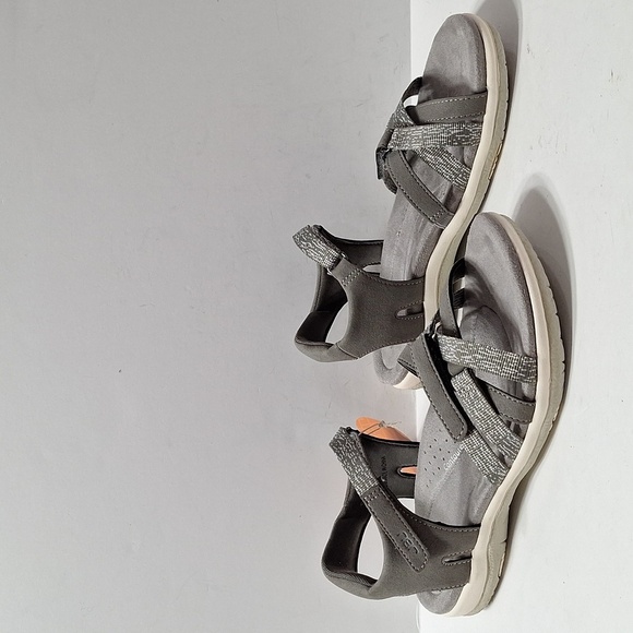 JBU by Jambu (NEW) Gray White Sonia Comfort Adjustable Strap Sandal Size 7.5 - Picture 3 of 10